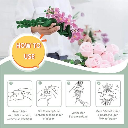 Generic Spiral Ikebana Stem Holder,2024 New Spiral Stem Holder for Flowers,Spiral DIY Bouquet Twister Flower Arrangement Holder (Green-L), LS003 in Kuwait