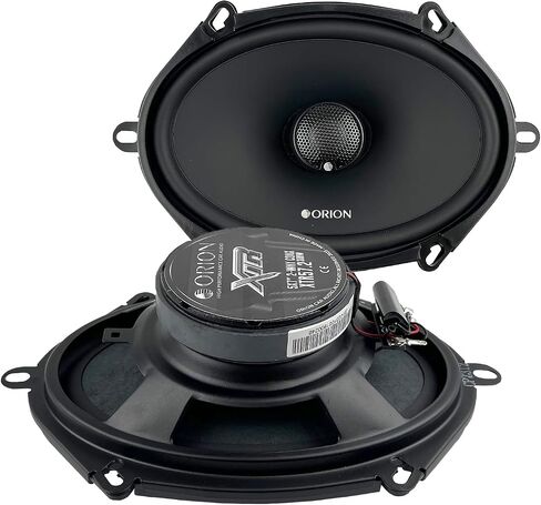 مكبرات صوت للسيارة Orion XTR Series XTR57.2 ثنائية الاتجاه - 5 بوصة × 7 بوصة، نطاق كامل، استجابة جهير محسنة، 300 وات، 4 أوم، سهلة التركيب، مخروط من البولي بروبيلين مع محيط مطاطي بوتيل (زوج) in Saudi Arabia