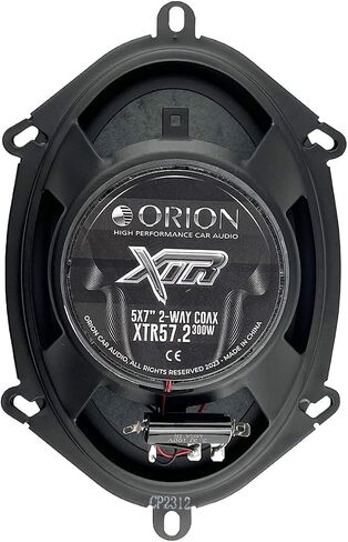 مكبرات صوت للسيارة Orion XTR Series XTR57.2 ثنائية الاتجاه - 5 بوصة × 7 بوصة، نطاق كامل، استجابة جهير محسنة، 300 وات، 4 أوم، سهلة التركيب، مخروط من البولي بروبيلين مع محيط مطاطي بوتيل (زوج) in Saudi Arabia