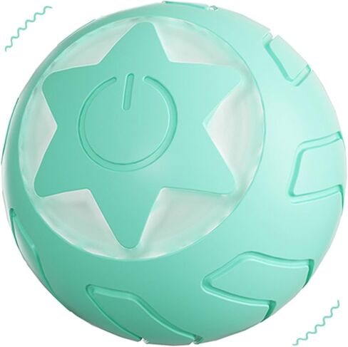 Interactive Cat Toy Ball, Automatic Self Rotating Cat Toys for Indoor Cats, USB Rechargeable Cat Balls with LED Light, Powerball 2.0 Cat Toy, Exercise Toys for Kitten, Blue in Saudi Arabia