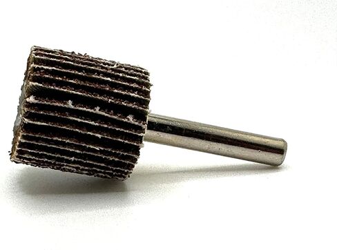 TwistFlex 5 Pack 1" x 1" x 1/4" 40 Grit Aluminum Oxide Shank Mounted Abrasive Flap Wheels, Ideal for Metal, Wood, Grinding, Blending, Polishing, Rust & Paint Removal in Kuwait