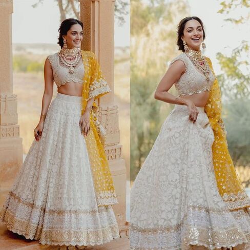 TRENDMALLS Women's Georgette Embroidery Work Lehenga Choli With Dupatta in Saudi Arabia