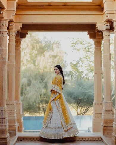 TRENDMALLS Women's Georgette Embroidery Work Lehenga Choli With Dupatta in Saudi Arabia