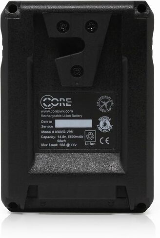 Core NANOG50, 3300mAh 47Wh 14.8V Mini Gold Mount Battery with D-TAP, USB-A, Camera Communication, LED Gauge, for Camera, Camcorder, Monitor, Filmmaker in Saudi Arabia
