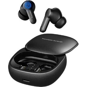 سماعات أذن للترجمة M3 AI في الوقت الحقيقي، جهاز مترجم اللغة بـ 144 لغة، 3 في 1 غير متصل ثنائي الاتجاه، سماعات أذن للترجمة المباشرة، لا يتطلب الاشتراك (أسود) in Kuwait