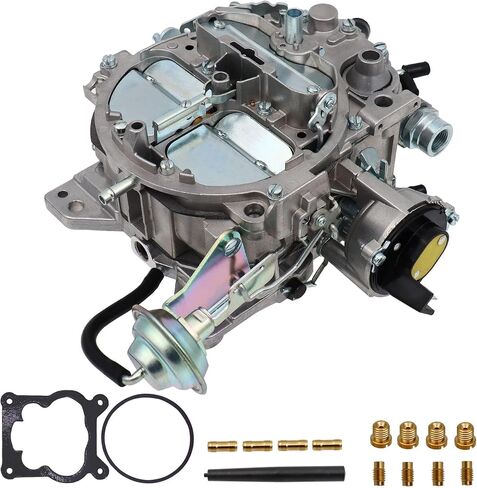 Rochester Quadrajet Carburetor Electric Choke New 4 Barrel Quadrajet Carburetor 1904R 1906R Fits for Chevy 305 350 Chevrolet 4BBL Carb c.i Engine V8 750 CFM 4MV GM Cadillac 1980-1989 Vacuum Secondary in Saudi Arabia