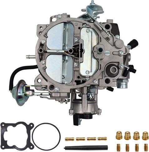 Rochester Quadrajet Carburetor Electric Choke New 4 Barrel Quadrajet Carburetor 1904R 1906R Fits for Chevy 305 350 Chevrolet 4BBL Carb c.i Engine V8 750 CFM 4MV GM Cadillac 1980-1989 Vacuum Secondary in Saudi Arabia