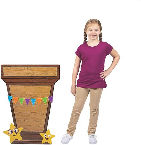 Cardboard Podium Stand up - Party Decor in Saudi Arabia