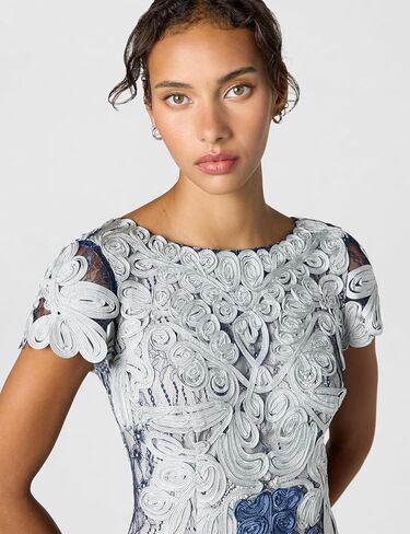 JS Collections Women's Jackie Soutache Midi Dress in Saudi Arabia