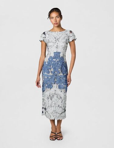JS Collections Women's Jackie Soutache Midi Dress in Saudi Arabia