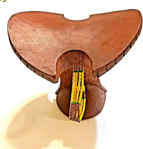 African HeadrestTribal Ethnographic Art Ethiopian Hamar Tribe Mens Wooden Borkoto Design, by IDW in Saudi Arabia