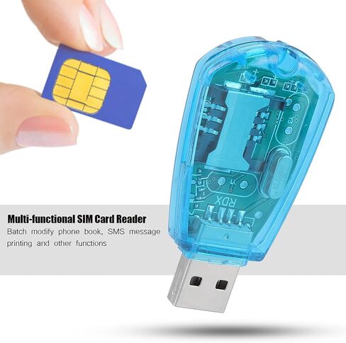 Ciciglow قارئ بطاقات USB، محول قارئ البطاقات شريحة ذاكرة محمولة للهواتف المحمولة المتوافقة GSM CDMA WCDMA مع CD in Saudi Arabia