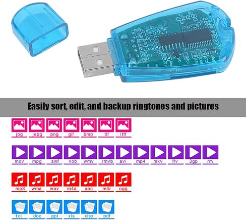 Ciciglow قارئ بطاقات USB، محول قارئ البطاقات شريحة ذاكرة محمولة للهواتف المحمولة المتوافقة GSM CDMA WCDMA مع CD in Saudi Arabia