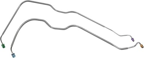 Inline Tube 1968-72 Chevelle, El Camino, GTO, 442, GS, Wagon, 4 Door, Power Drum Master Cylinder Lines, 2pc, OE Steel in Saudi Arabia