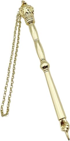 Yad Torah Pointer, Bible Pointer, Home Decor Zinc Alloy Bible Reading Tool, Hand Pointer and Connected Chain for Adults Jewish Bar Mitzvah Fireplace, Silver Onion Top in Saudi Arabia