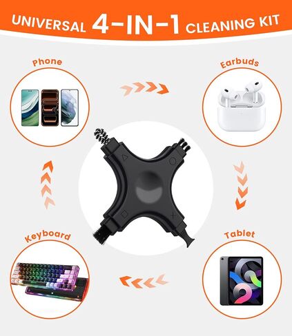 CODOGOY iPhone Cleaning Kit Port Cleaner Repair & Restore Tool Soft Brush Cleaning Tool Fit for All Devices in Kuwait