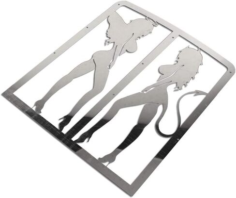 Zhisheng Chrome Radiator Grille Guard Cover Sexy Girl for Yamaha Banshee Grill 1987-2012 in Saudi Arabia