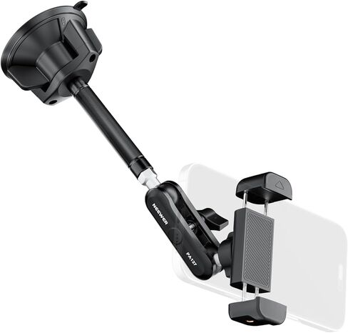 Neewer 6" Camera Suction Mount with Ball Head Magic Arm, Metal Car Mount for Camera/Action Camera/Phone, Air Pump Vacuum Suction Cup on Car or Window Glass with 1/4" 3/8" ARRI Mounting Holes, CA013 in Saudi Arabia