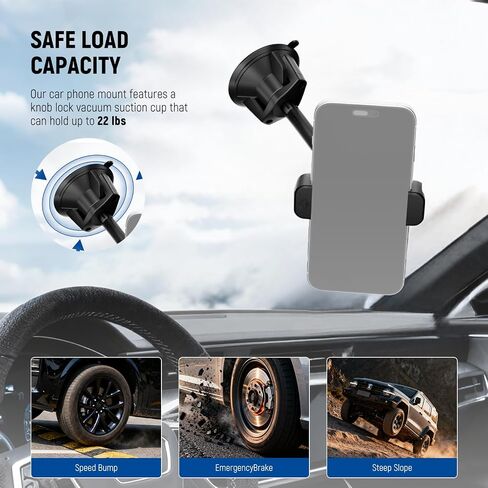 Neewer 6" Camera Suction Mount with Ball Head Magic Arm, Metal Car Mount for Camera/Action Camera/Phone, Air Pump Vacuum Suction Cup on Car or Window Glass with 1/4" 3/8" ARRI Mounting Holes, CA013 in Saudi Arabia