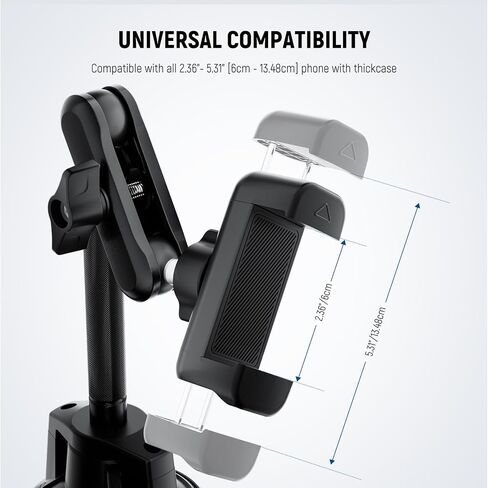 Neewer 6" Camera Suction Mount with Ball Head Magic Arm, Metal Car Mount for Camera/Action Camera/Phone, Air Pump Vacuum Suction Cup on Car or Window Glass with 1/4" 3/8" ARRI Mounting Holes, CA013 in Saudi Arabia