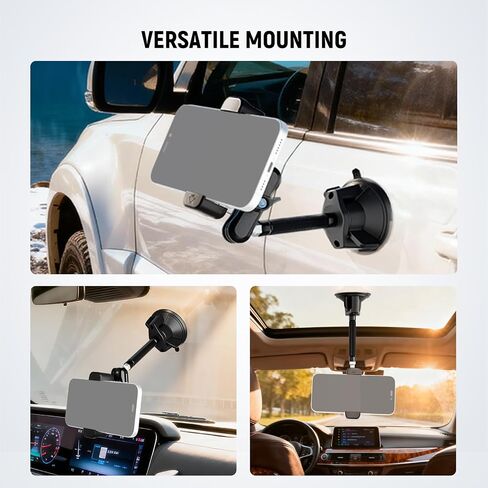 Neewer 6" Camera Suction Mount with Ball Head Magic Arm, Metal Car Mount for Camera/Action Camera/Phone, Air Pump Vacuum Suction Cup on Car or Window Glass with 1/4" 3/8" ARRI Mounting Holes, CA013 in Saudi Arabia