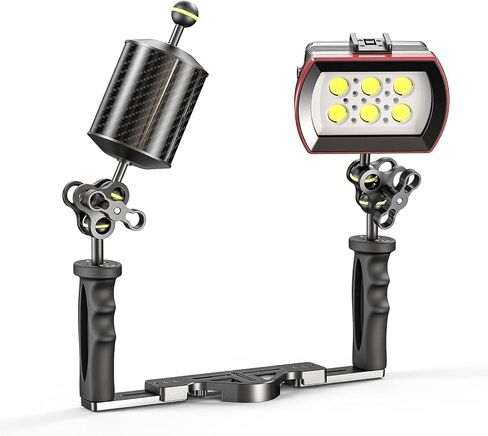 Sea frogs Carbon Fiber Float Arm D60mm, 7'', for Ultralight, Aquatic Arm, Buoyancy Provided 240g, Underwater Camera System Diving Tray Video Light/Strobe GA-5 in Saudi Arabia