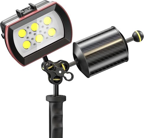 Sea frogs Carbon Fiber Float Arm D60mm, 7'', for Ultralight, Aquatic Arm, Buoyancy Provided 240g, Underwater Camera System Diving Tray Video Light/Strobe GA-5 in Saudi Arabia