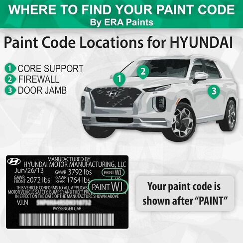 ERA Paints W7B - Sierra Red Metallic for HYUNDAI Exact Match Automotive Touch Up Paint Jar - Basic Kit in Saudi Arabia