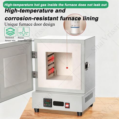 Electric Kiln Furnace,Electric Burnout Oven Kiln,1150℃ Metal Melting Furnace,Rapid Heating,Intelligent Digital Display Screen,for Jewelry Making and DIY Projects in Saudi Arabia