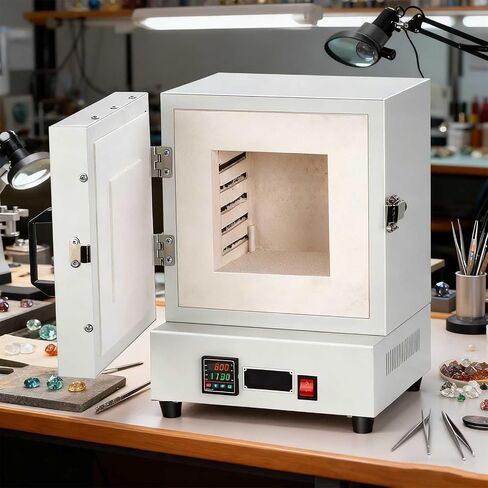 Digital Display High-Temperature Kiln, Wide Temperature Range Of 0-1150°C, Precise Adjustment, Suitable For Metal Smelting And Ceramic Firing, With Digital Display, Professional Laboratory Furnace. in Saudi Arabia