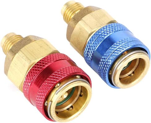 CHICIRIS 1/4 Inch R134A Quick Coupler Good Sealing Performance for Car AC Refrigerant Adapter, for Car Air Conditioning in Saudi Arabia