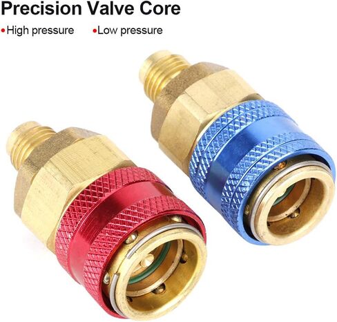 CHICIRIS 1/4 Inch R134A Quick Coupler Good Sealing Performance for Car AC Refrigerant Adapter, for Car Air Conditioning in Saudi Arabia