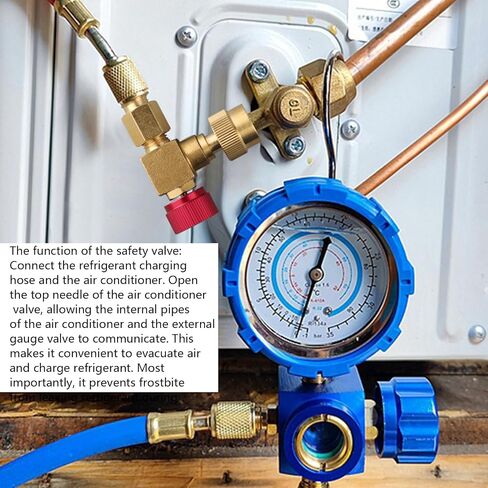 Brass HVAC Refrigerants Fitting Leakproof Design R22 R410 Connector for HVAC Refrigerants Charging in Saudi Arabia