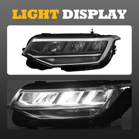 Left Headlight Assembly W/O AFS Compatible with Ti-guan S/SE 2022-2024 W/Bulb Front Driver Side Headlamp 20-19130-00-9 5NL941035A in Saudi Arabia