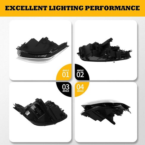 Left Headlight Assembly W/O AFS Compatible with Ti-guan S/SE 2022-2024 W/Bulb Front Driver Side Headlamp 20-19130-00-9 5NL941035A in Saudi Arabia