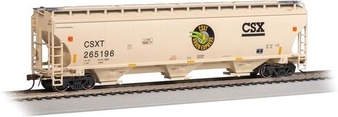 قطارات باخمان - Trinity 5161 3-Bay Covered Hopper - CSX® #265196 (Grain Express) - مقياس HO in Saudi Arabia