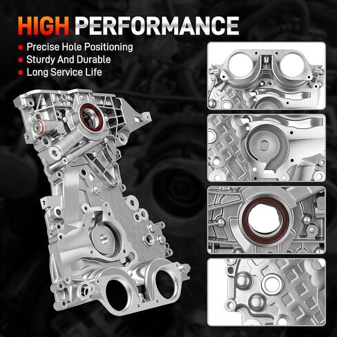 25199424 Engine Timing Cover Compatible with Chevy Sonic 2012-2017 Cruze 2011-2016 Trax 2013-2020 Buick Encore 2013-2017，Timing Chain Oil Pump Cover for 1.4L Engine Replace#25195406 55581012 55595611 in Saudi Arabia