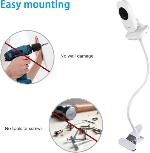 Baby Monitor Mount, Crib Mount for VTech VM819 Video Baby Monitor/VTech VM3252(Strip Shape Bracket) in Saudi Arabia