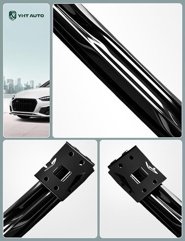 YHTAUTO المصد الأمامي لتعزيز الصدمات الفولاذية المتوافقة مع Ford Mustang 2005-2014 Front، مع لوحة توصيل، تعزيز دعم الشبكة in Saudi Arabia