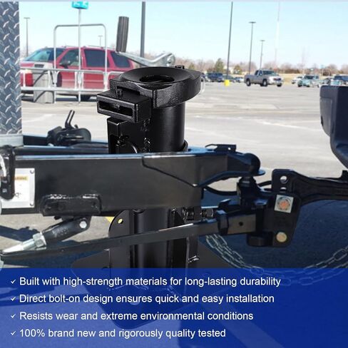 Adjustable 5th Wheel to Gooseneck Adapter Hitch 15-17" Retracted Height, 2-5/16" Ball, 30,000 LBS Capacity, Q235 Steel Coupler Converter for Trailer/RV in Saudi Arabia