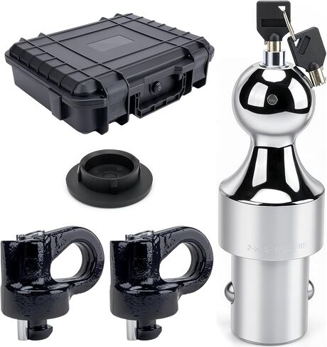 60692 طقم ربط عنق الإوزة بنظام Puck مع كرة ربط 2-5/16 بوصة متوافقة مع 2013-2025 F250 F350 F450، 2016-2025 GMC 2500HD 3500HD، Titan XD، مع حقيبة تخزين متينة in Kuwait