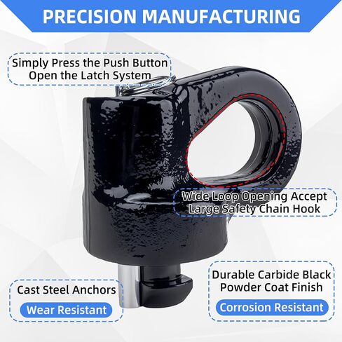 60692 طقم ربط عنق الإوزة بنظام Puck مع كرة ربط 2-5/16 بوصة متوافقة مع 2013-2025 F250 F350 F450، 2016-2025 GMC 2500HD 3500HD، Titan XD، مع حقيبة تخزين متينة in Kuwait