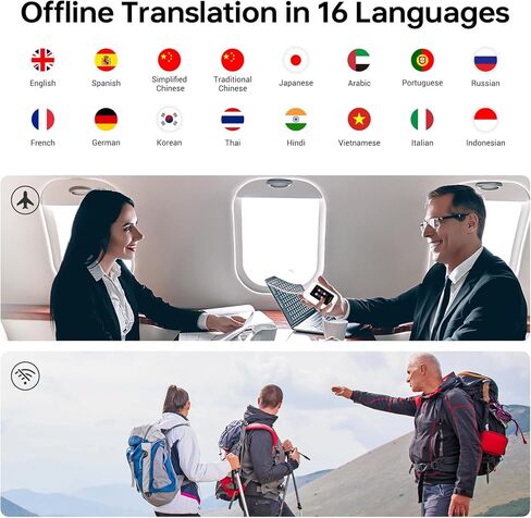 سماعات أذن A9 AI Translation تدعم مكالمات 4G ومشاركة النقاط الساخنة، جهاز مترجم لغة في الوقت الحقيقي مع 144 لغة لا يتطلب تطبيق، ChatGPT/غير متصل/مترجم الصور للسفر والأعمال in Kuwait