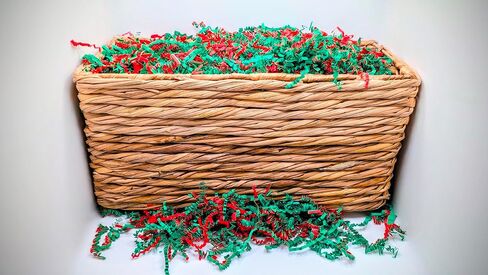 Red and Green Crinkle Cut Paper Shred,1Pound Bag, Great for Christmas Gifts! in Saudi Arabia