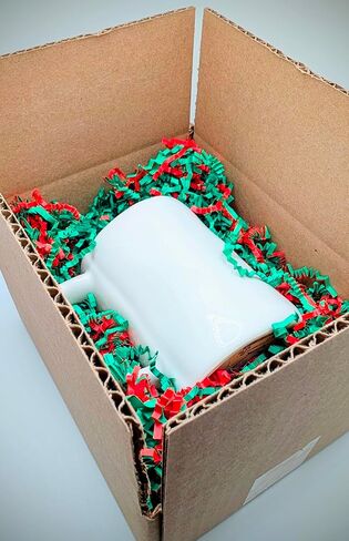 Red and Green Crinkle Cut Paper Shred,1Pound Bag, Great for Christmas Gifts! in Saudi Arabia