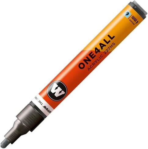 قلم طلاء أكريليك MOLOTOW ONE4ALL، 2 مم، فضي معدني، 1 لكل واحدة (127.305) in Kuwait