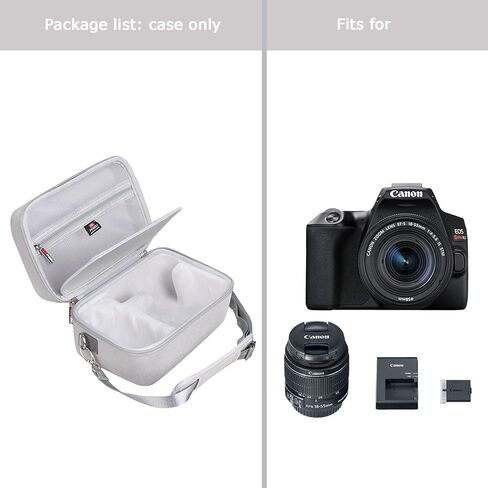 حقيبة تخزين للسفر FBLFOBELI EVA لكاميرا Canon EOS Rebel T7 DSLR مع عدسة 18-55 مم، حقيبة حمل واقية مقاومة للماء للكاميرا (الجراب فقط) in Kuwait