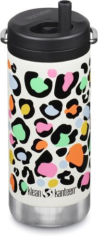 Klean Kanteen TKWide Insulated Coffee Tumbler with Café Cap - Stainless Steel Coffee Tumbler - Space Case in Saudi Arabia