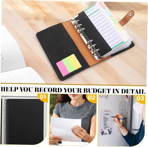 ERINGOGO Binder Ledger Bulk Loose-leaf Sheets Notepad Portable Notebook Expense Tracking Papers in Saudi Arabia