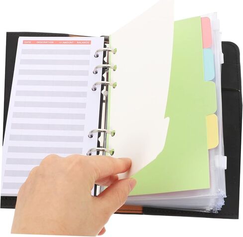 ERINGOGO Binder Ledger Bulk Loose-leaf Sheets Notepad Portable Notebook Expense Tracking Papers in Saudi Arabia
